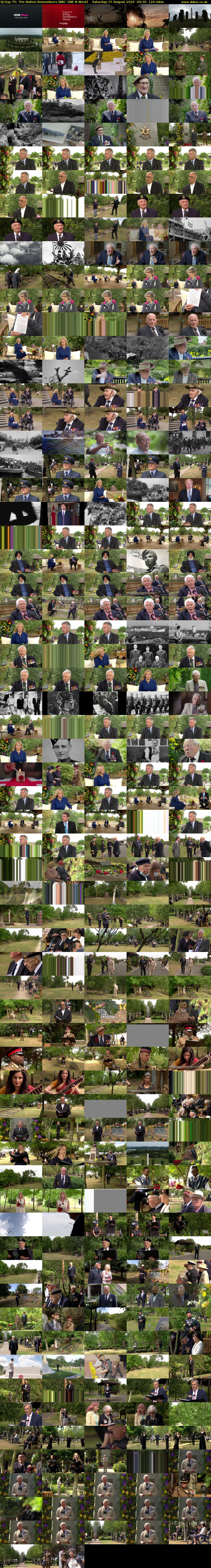 VJ Day 75: The Nation Remembers (BBC ONE N West) Saturday 15 August 2020 09:30 - 11:30