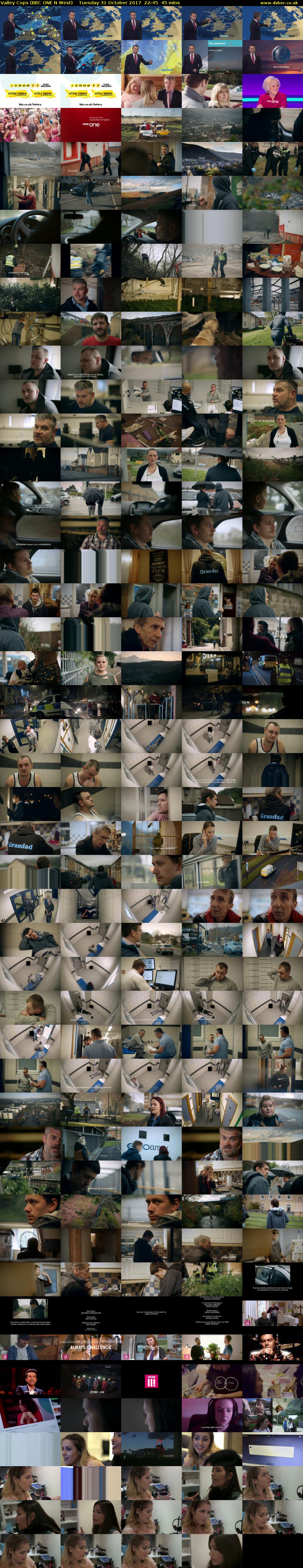 Valley Cops (BBC ONE N West) Tuesday 31 October 2017 22:45 - 23:30