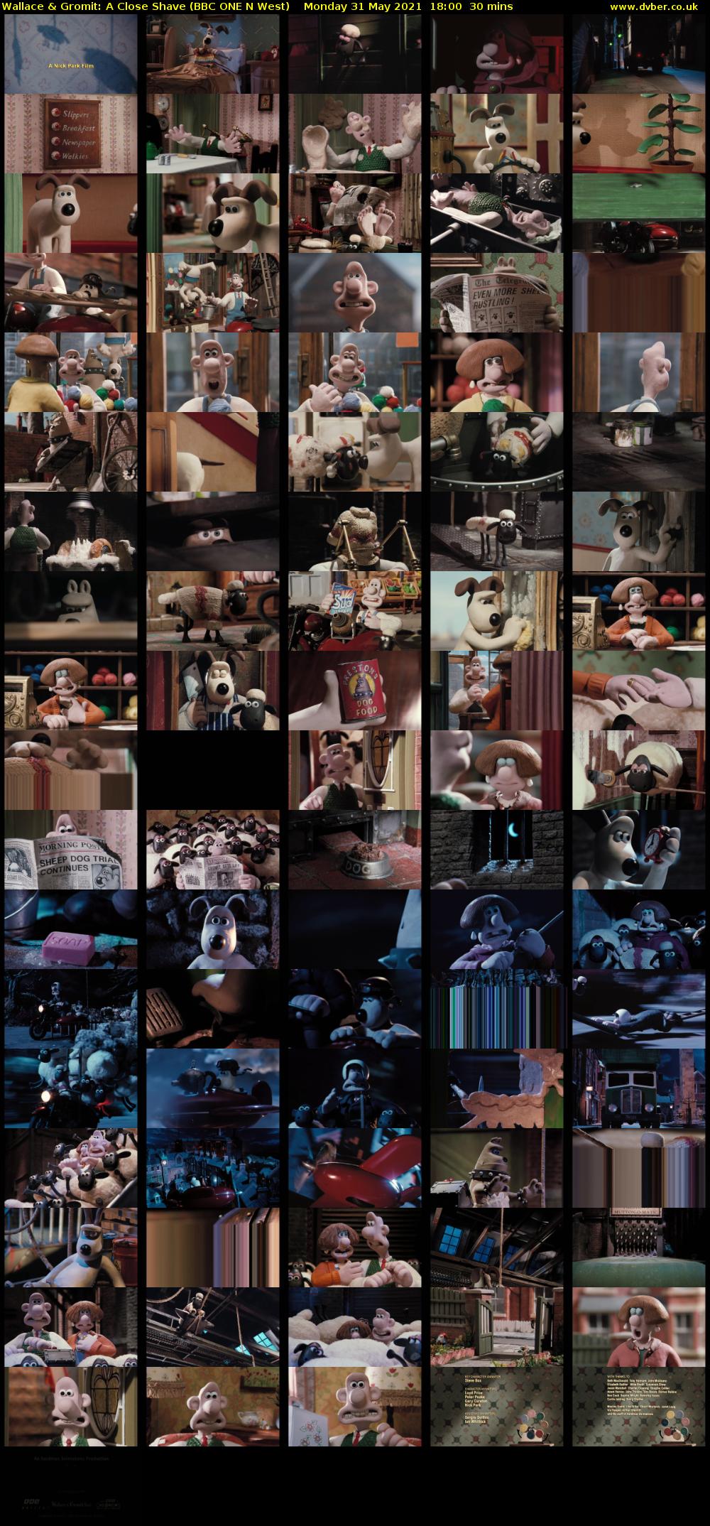 Wallace & Gromit: A Close Shave (BBC ONE N West) Monday 31 May 2021 18:00 - 18:30
