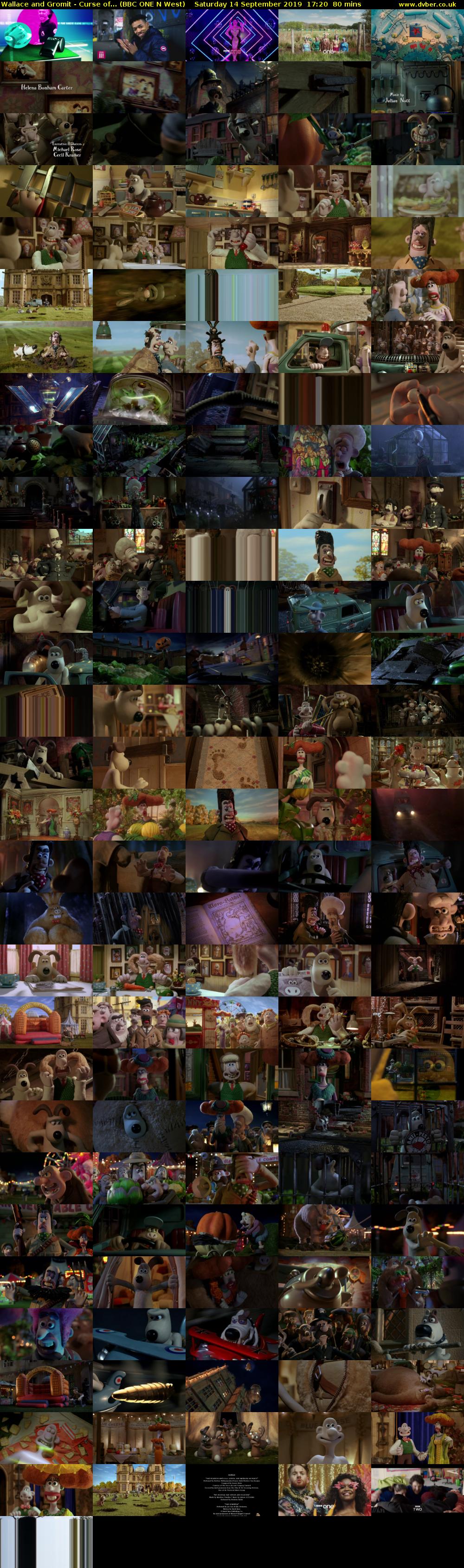 Wallace and Gromit - Curse of... (BBC ONE N West) Saturday 14 September 2019 17:20 - 18:40