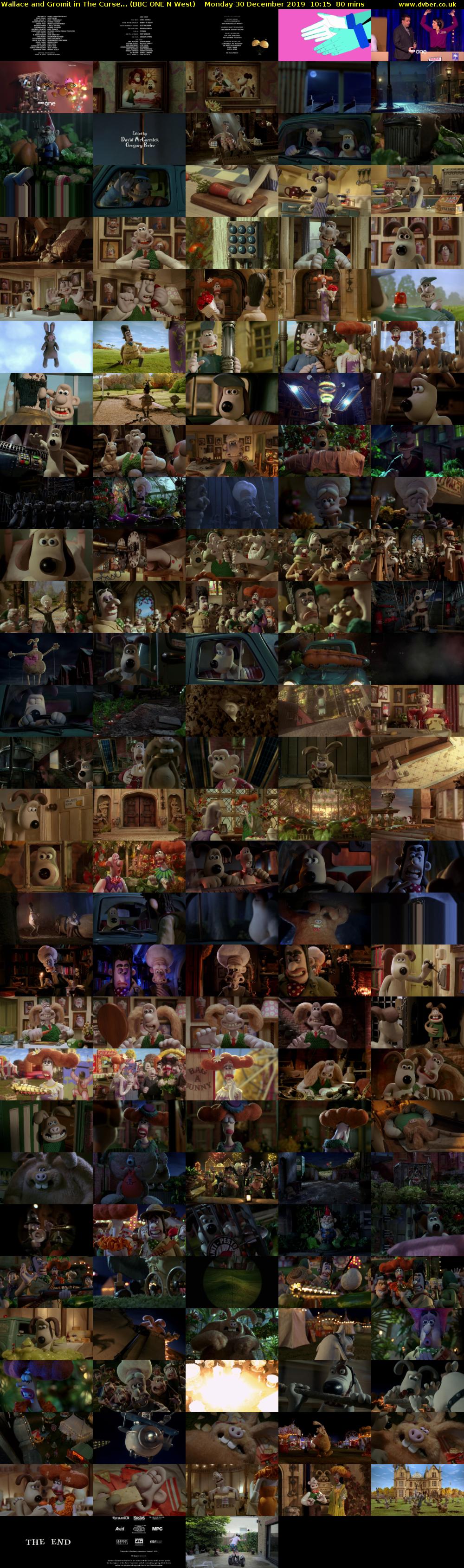 Wallace and Gromit in The Curse... (BBC ONE N West) Monday 30 December 2019 10:15 - 11:35