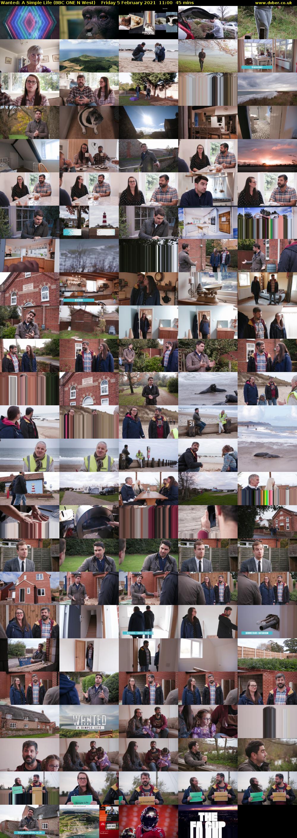 Wanted: A Simple Life (BBC ONE N West) Friday 5 February 2021 11:00 - 11:45