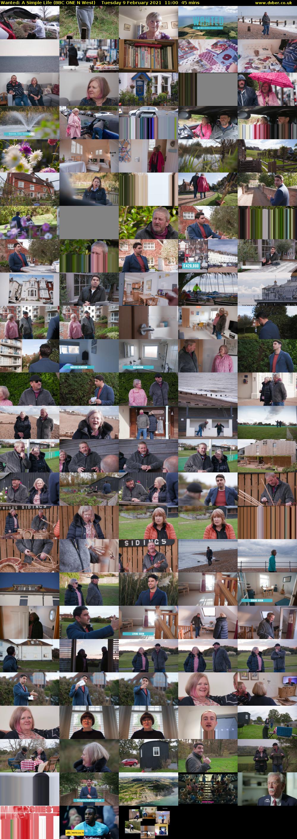 Wanted: A Simple Life (BBC ONE N West) Tuesday 9 February 2021 11:00 - 11:45