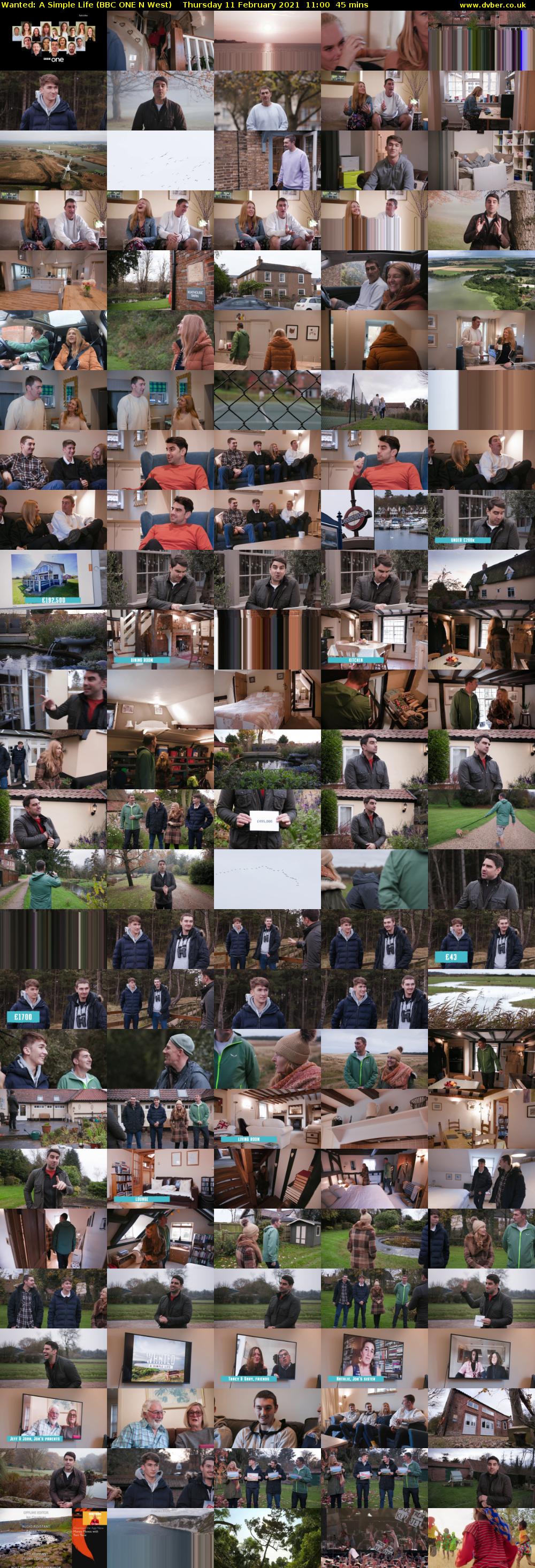 Wanted: A Simple Life (BBC ONE N West) Thursday 11 February 2021 11:00 - 11:45