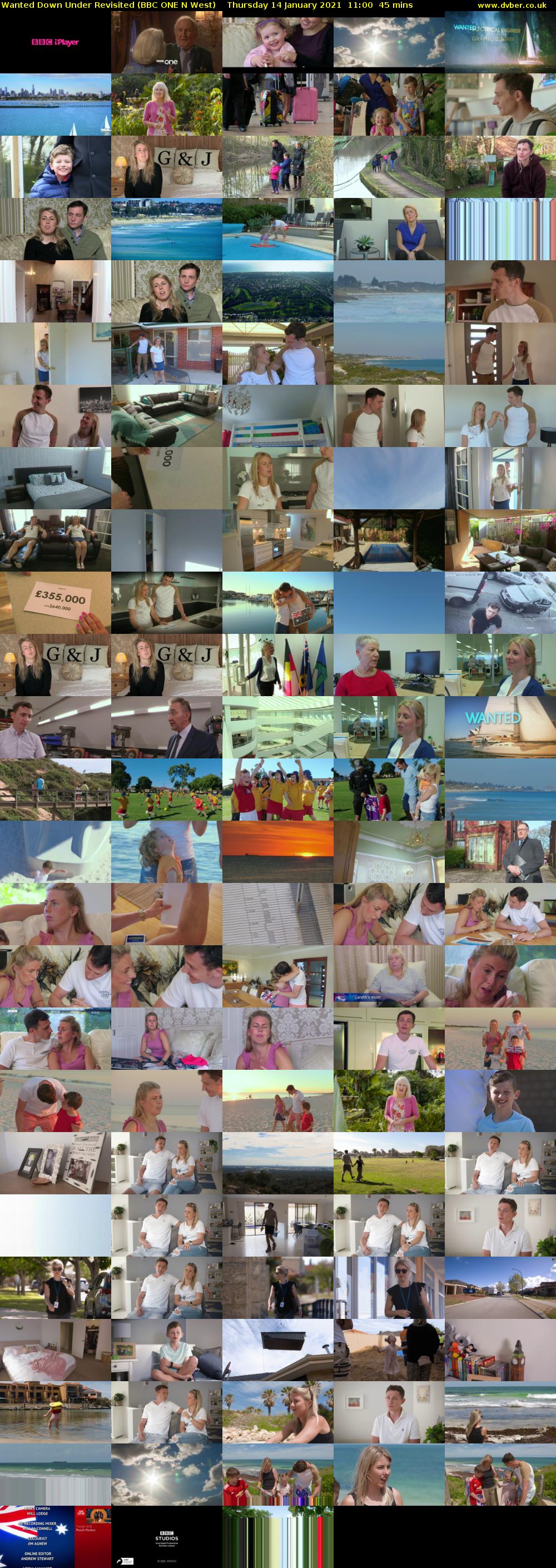 Wanted Down Under Revisited (BBC ONE N West) Thursday 14 January 2021 11:00 - 11:45