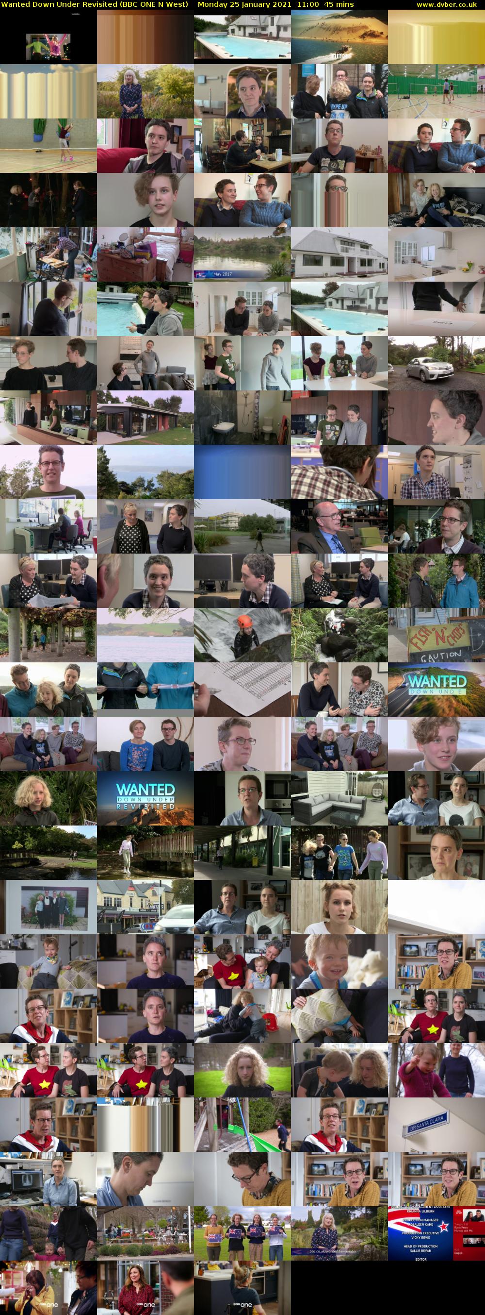 Wanted Down Under Revisited (BBC ONE N West) Monday 25 January 2021 11:00 - 11:45