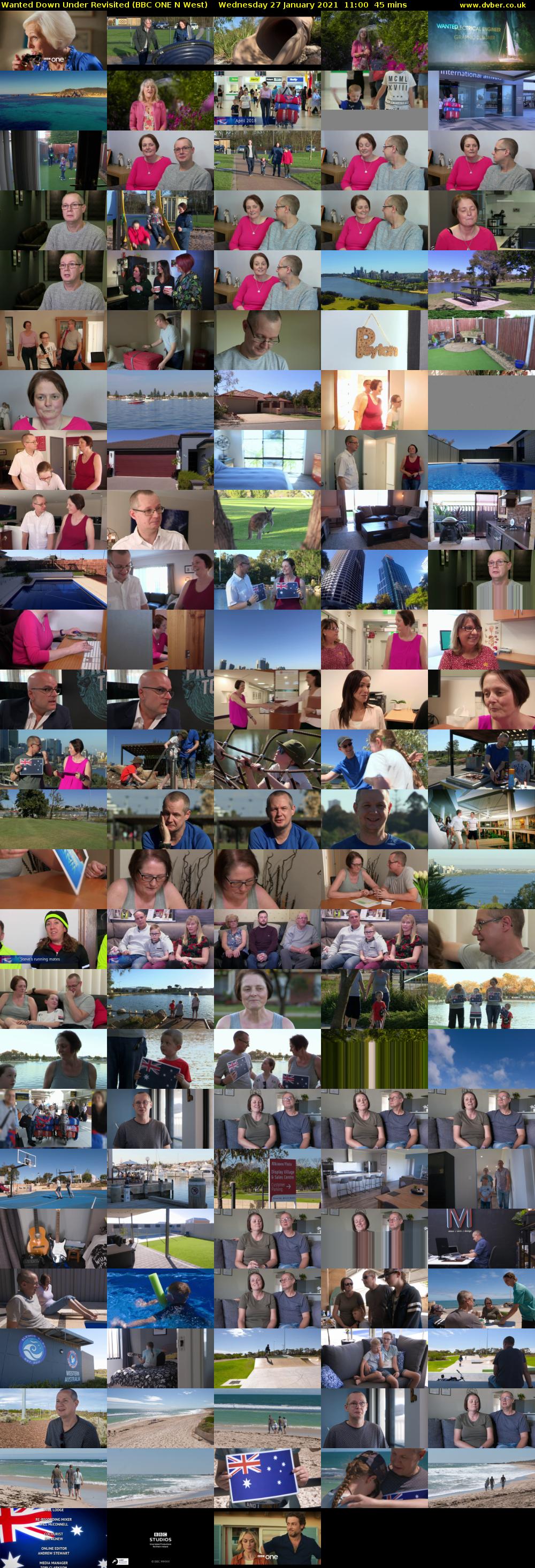 Wanted Down Under Revisited (BBC ONE N West) Wednesday 27 January 2021 11:00 - 11:45