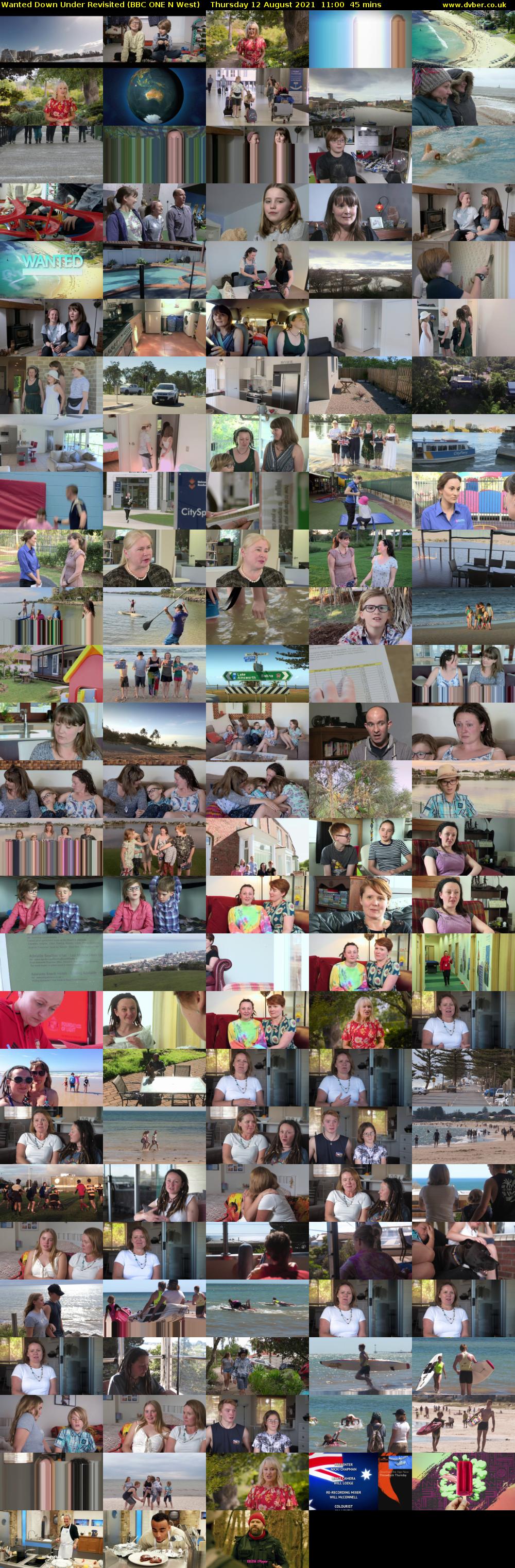 Wanted Down Under Revisited (BBC ONE N West) Thursday 12 August 2021 11:00 - 11:45