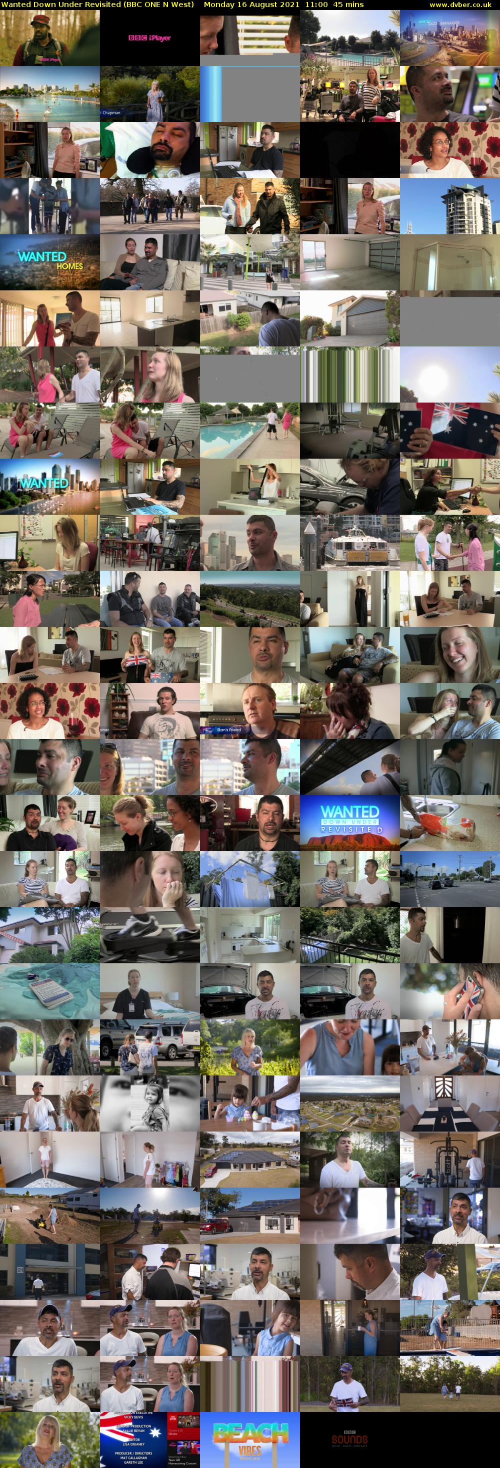 Wanted Down Under Revisited (BBC ONE N West) Monday 16 August 2021 11:00 - 11:45