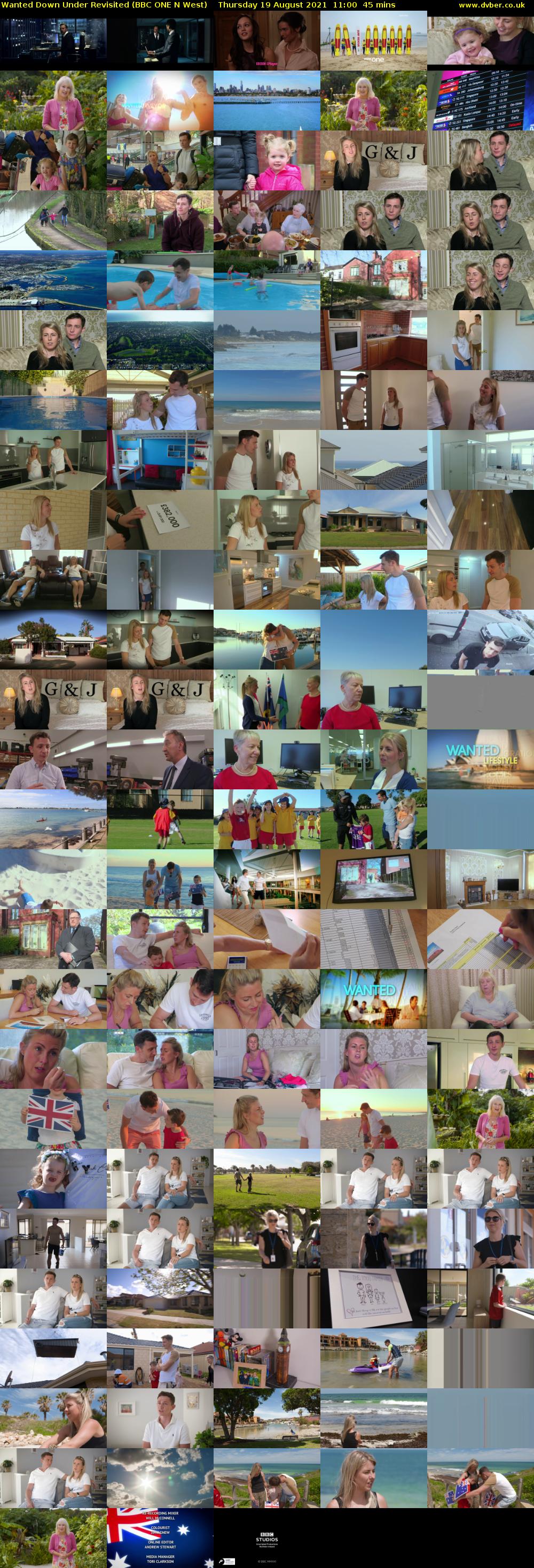 Wanted Down Under Revisited (BBC ONE N West) Thursday 19 August 2021 11:00 - 11:45