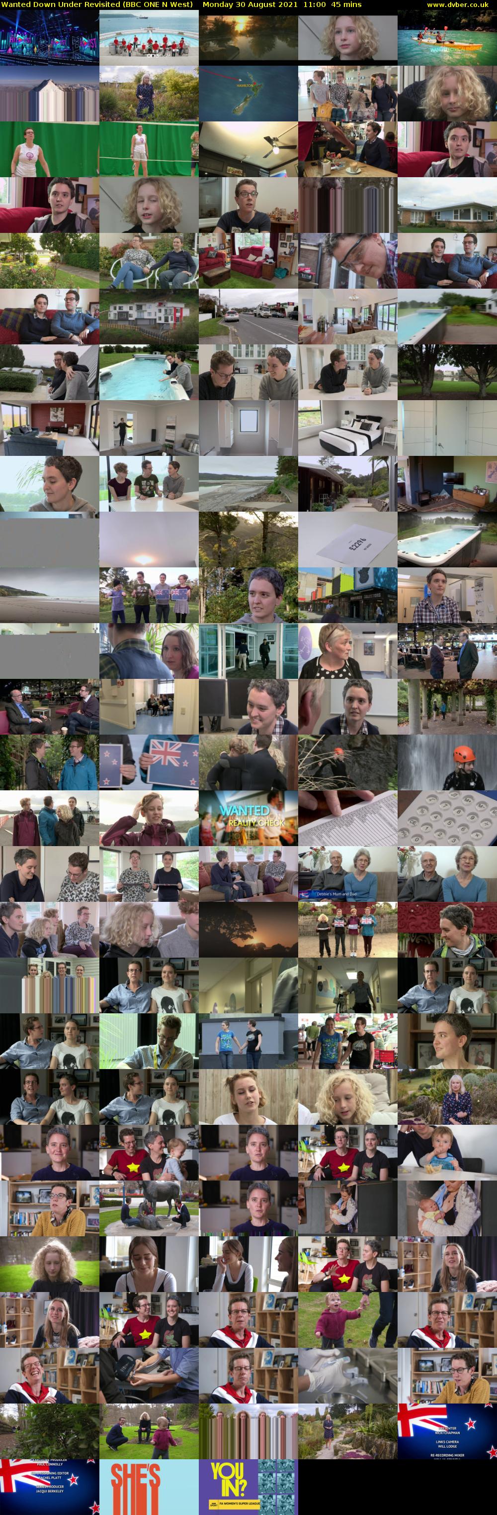 Wanted Down Under Revisited (BBC ONE N West) Monday 30 August 2021 11:00 - 11:45