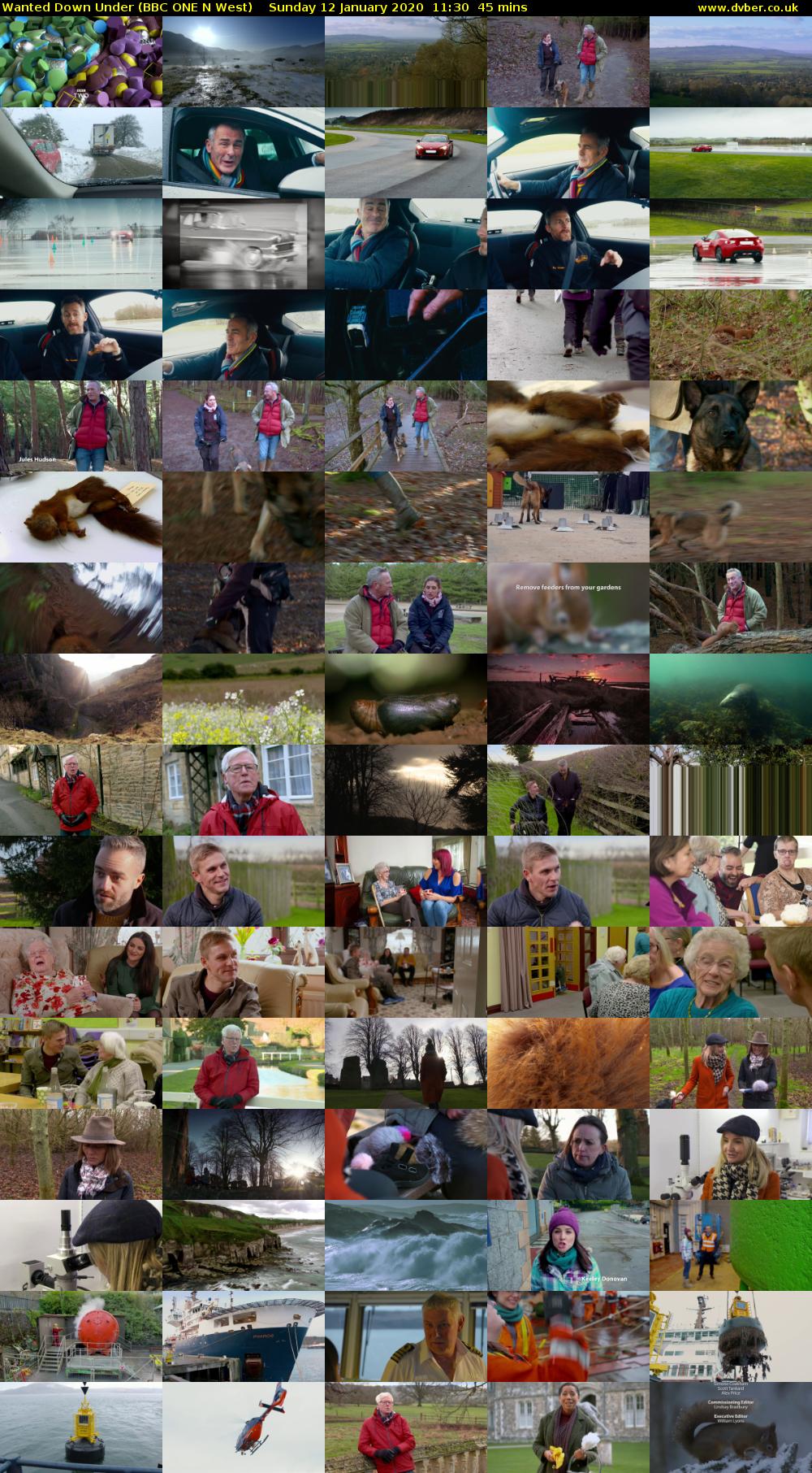 Wanted Down Under (BBC ONE N West) Sunday 12 January 2020 11:30 - 12:15