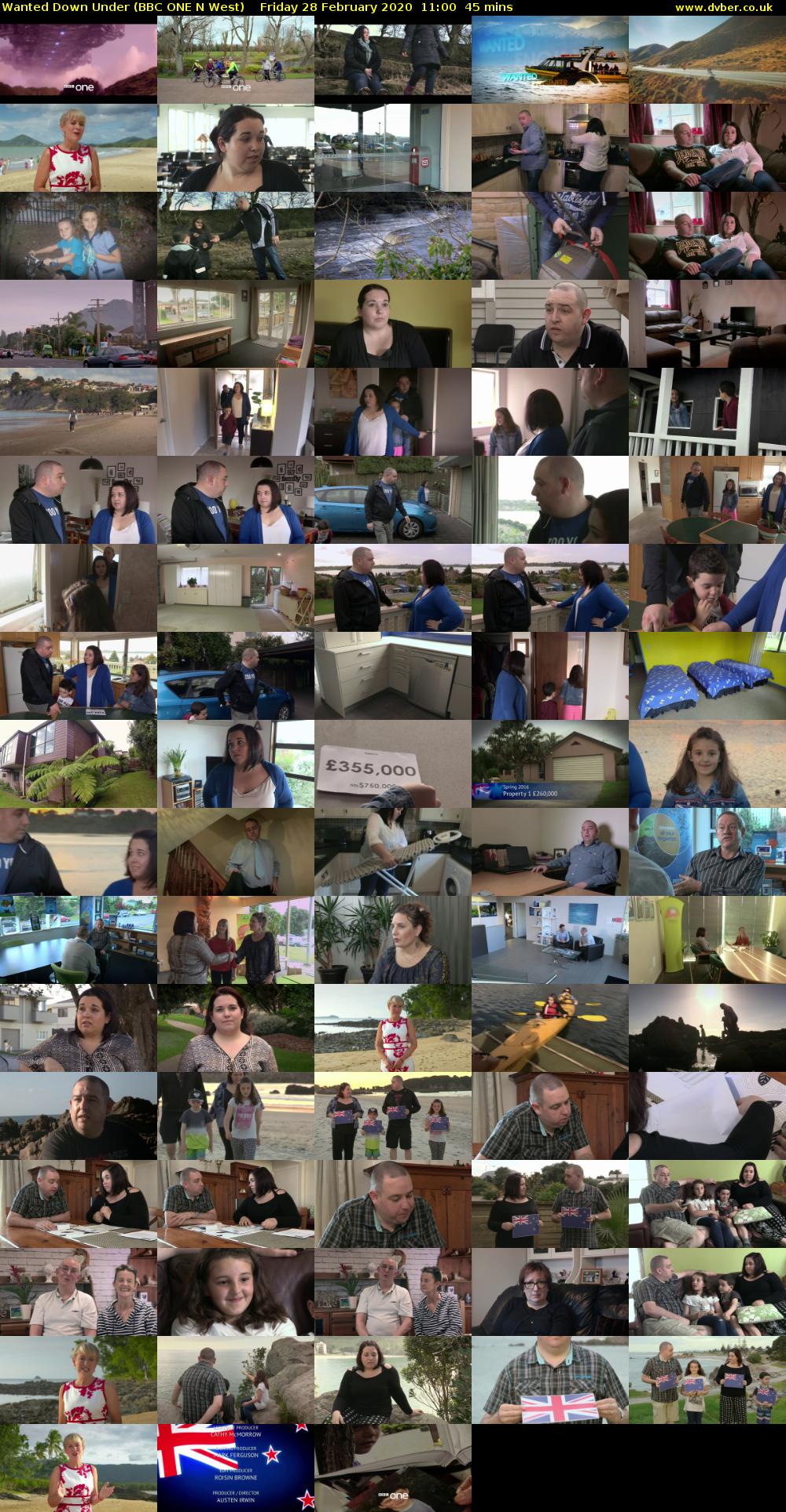 Wanted Down Under (BBC ONE N West) Friday 28 February 2020 11:00 - 11:45