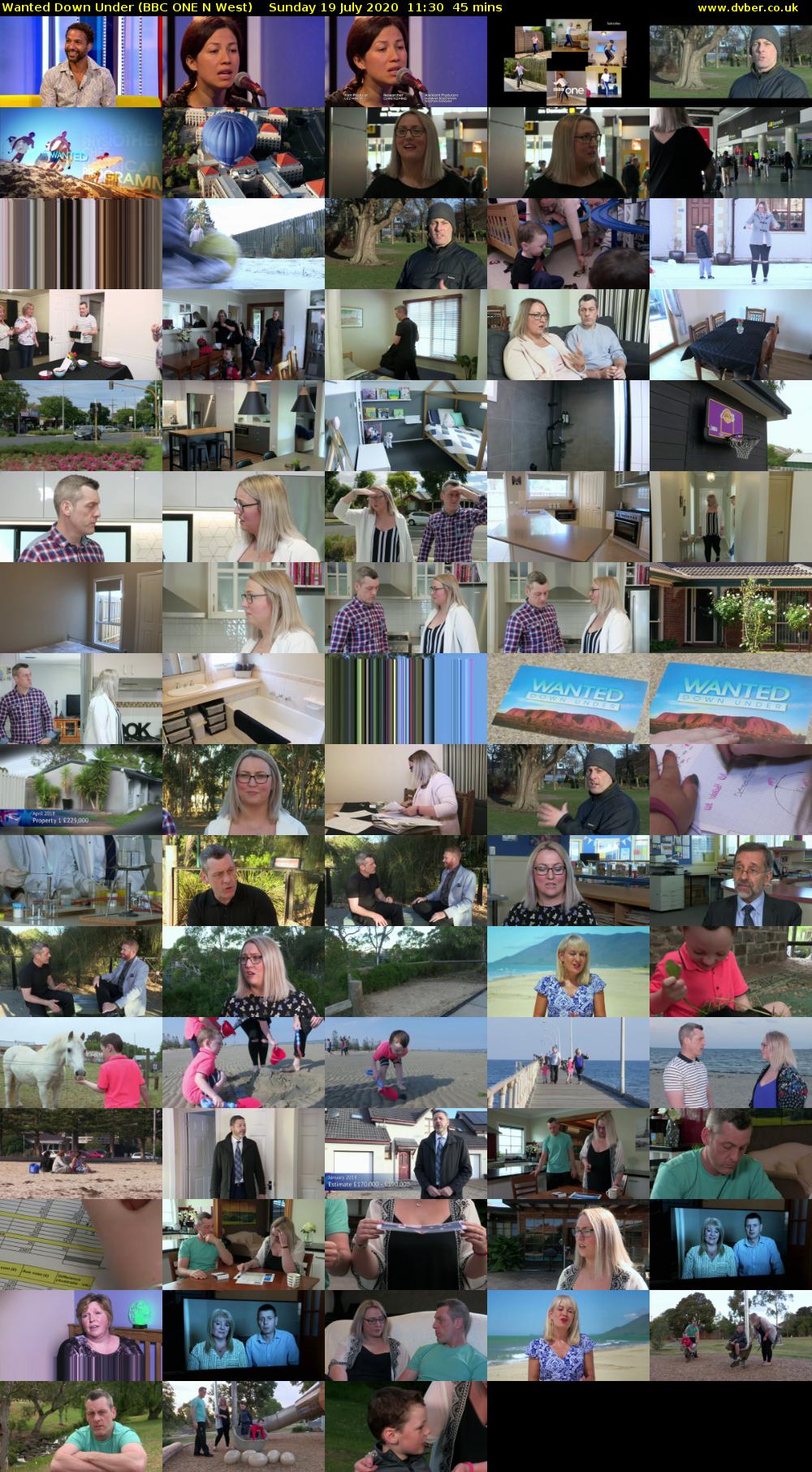 Wanted Down Under (BBC ONE N West) Sunday 19 July 2020 11:30 - 12:15