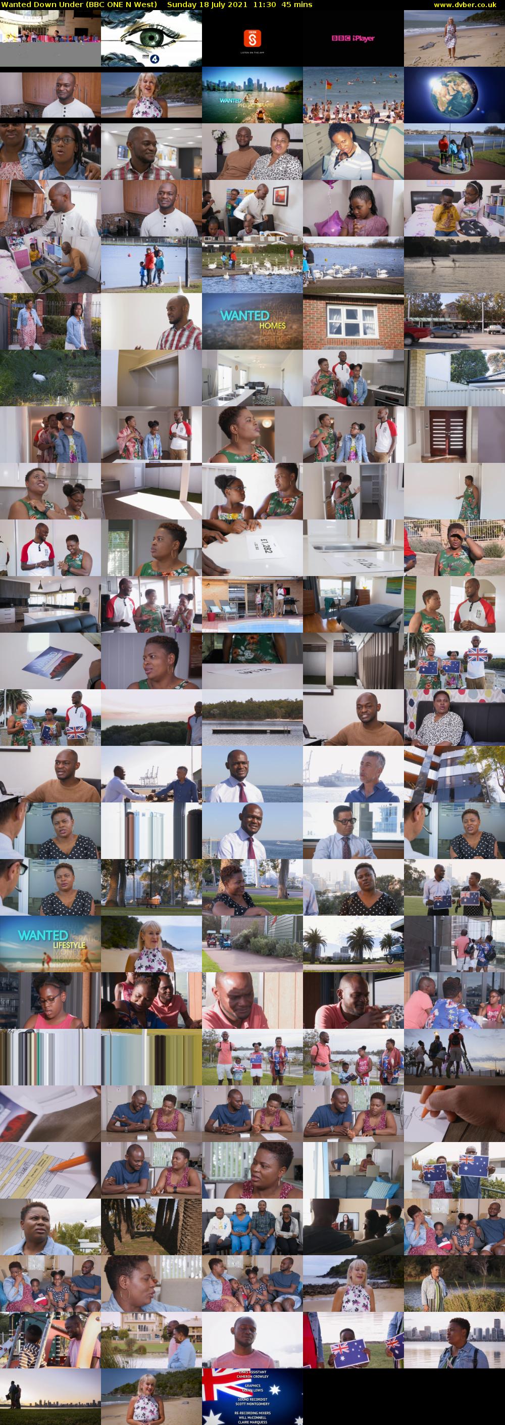 Wanted Down Under (BBC ONE N West) Sunday 18 July 2021 11:30 - 12:15