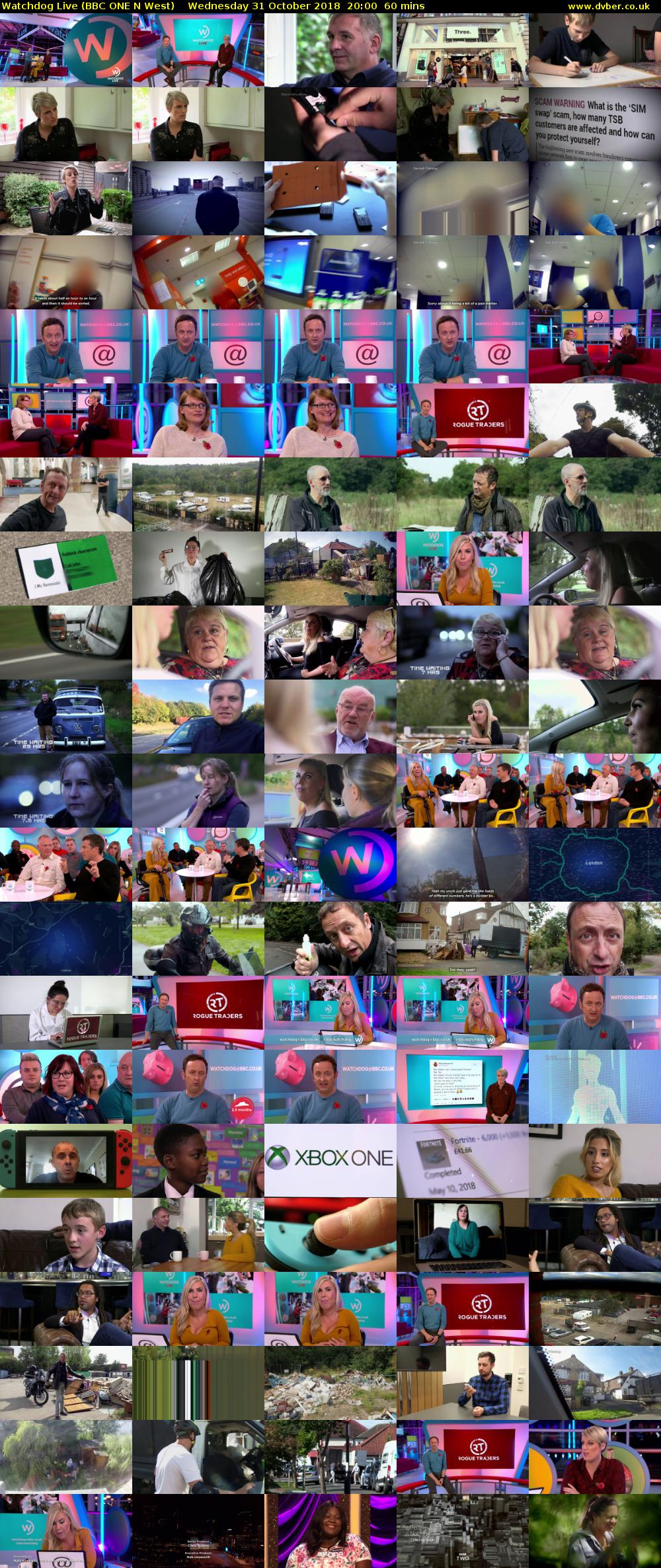 Watchdog Live (BBC ONE N West) Wednesday 31 October 2018 20:00 - 21:00
