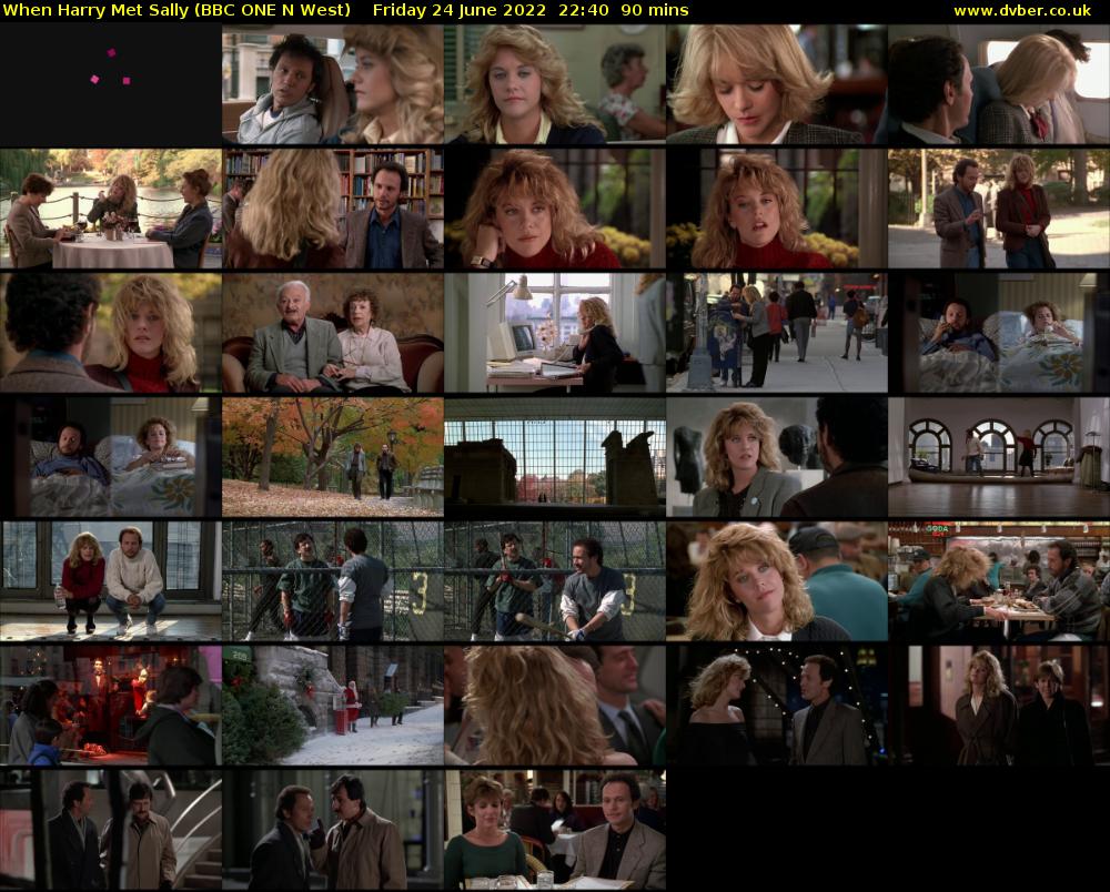 When Harry Met Sally (BBC ONE N West) Friday 24 June 2022 22:40 - 00:10