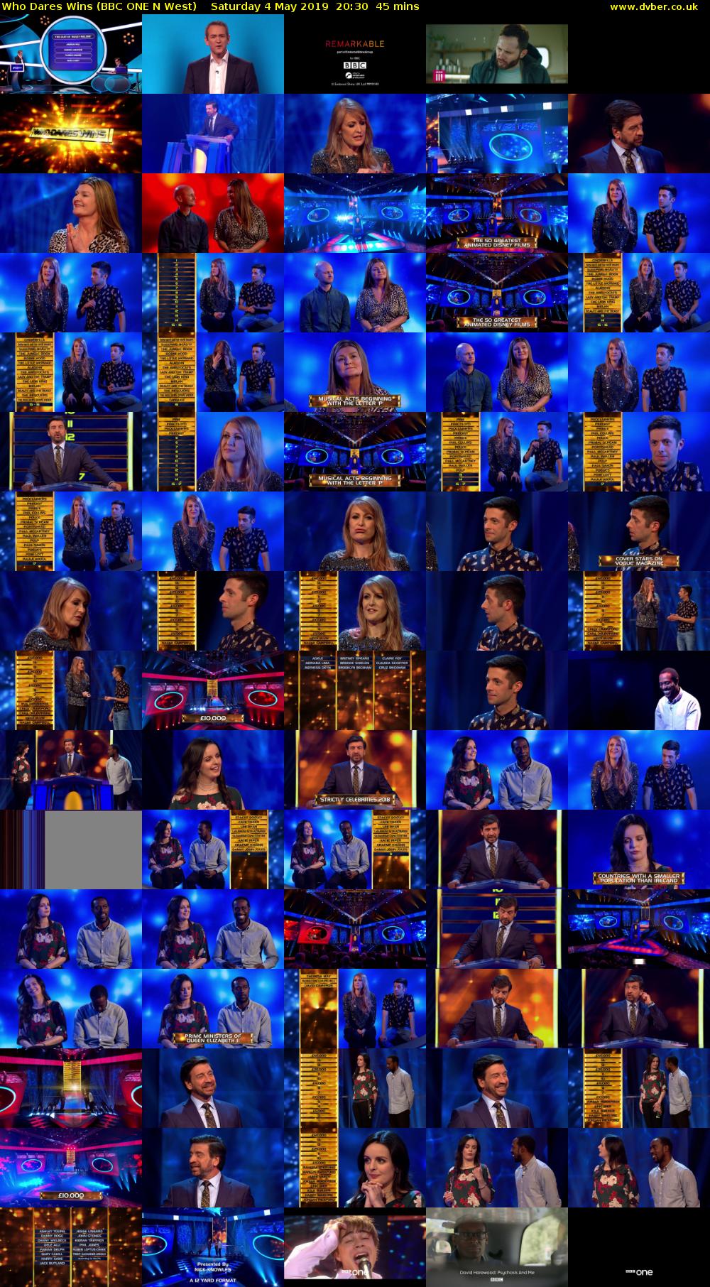 Who Dares Wins (BBC ONE N West) Saturday 4 May 2019 20:30 - 21:15
