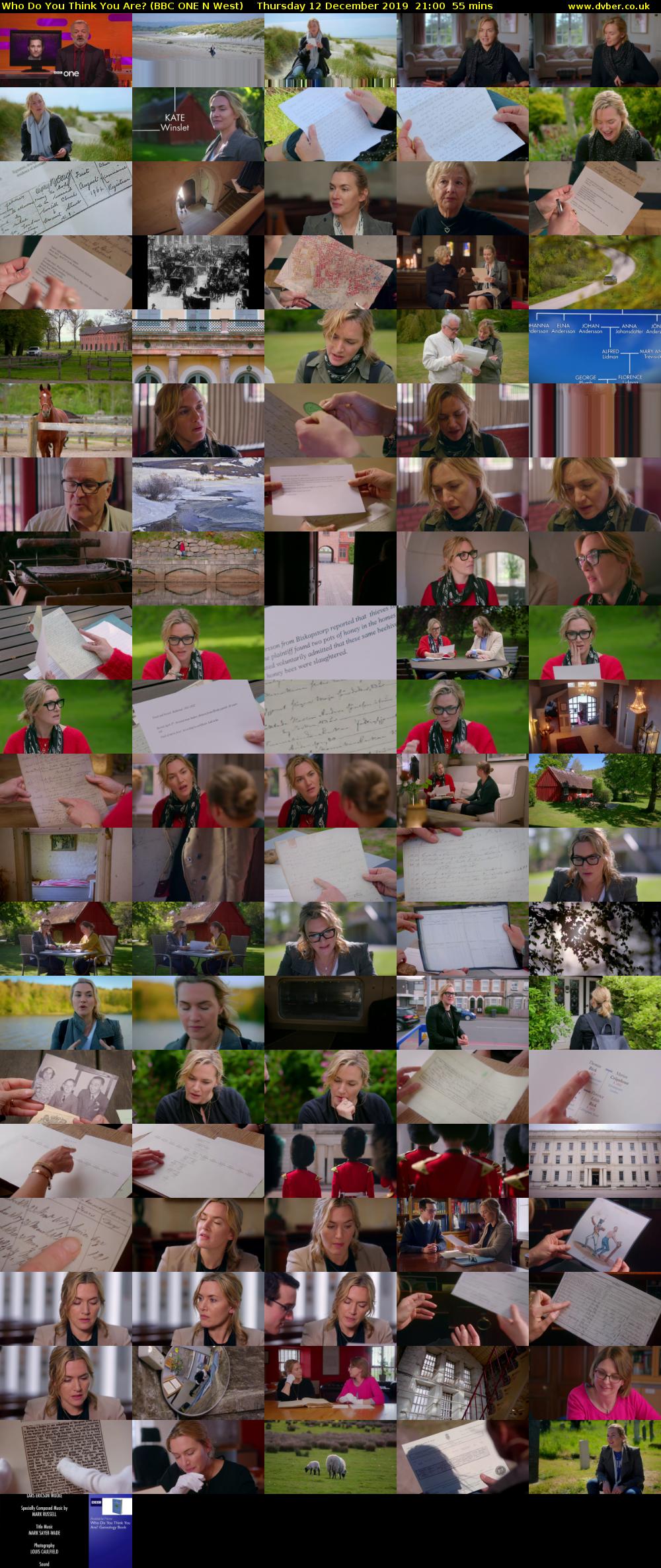 Who Do You Think You Are? (BBC ONE N West) Thursday 12 December 2019 21:00 - 21:55