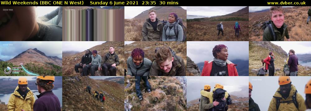 Wild Weekends (BBC ONE N West) Sunday 6 June 2021 23:35 - 00:05