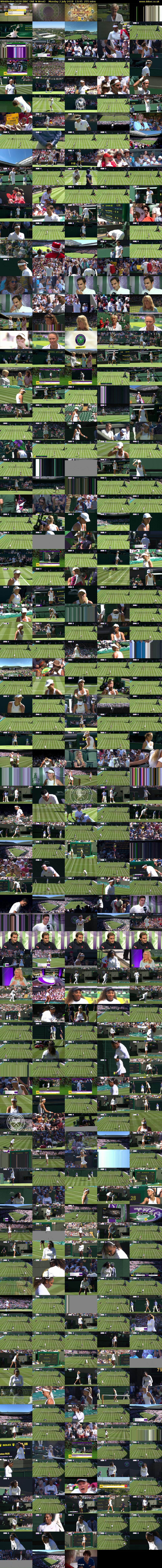 Wimbledon 2018 (BBC ONE N West) Monday 2 July 2018 13:45 - 18:00