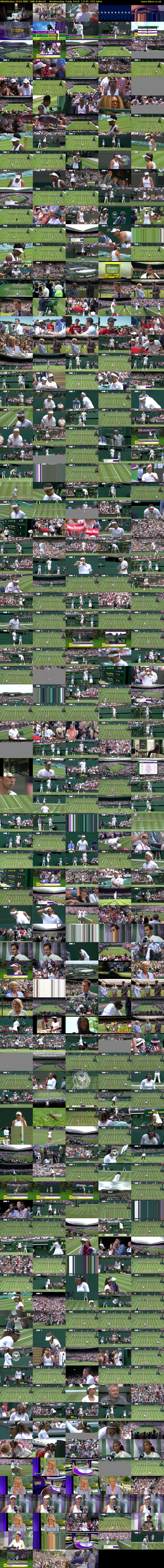 Wimbledon 2018 (BBC ONE N West) Wednesday 4 July 2018 13:45 - 18:00