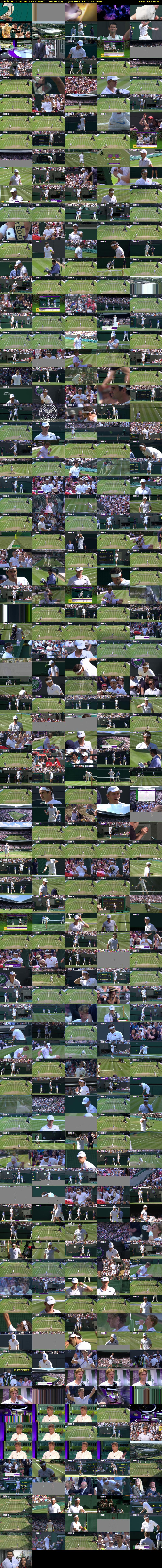 Wimbledon 2018 (BBC ONE N West) Wednesday 11 July 2018 13:45 - 18:00