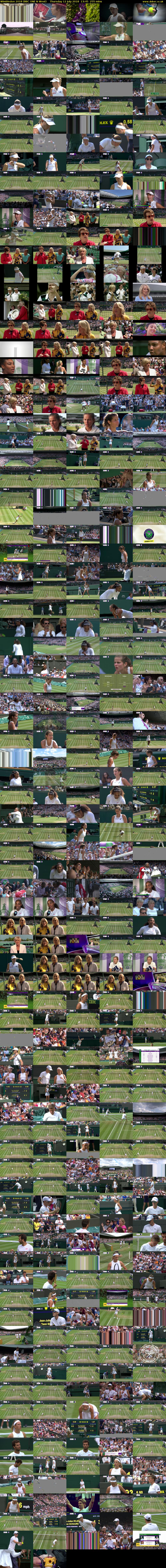 Wimbledon 2018 (BBC ONE N West) Thursday 12 July 2018 13:45 - 18:00
