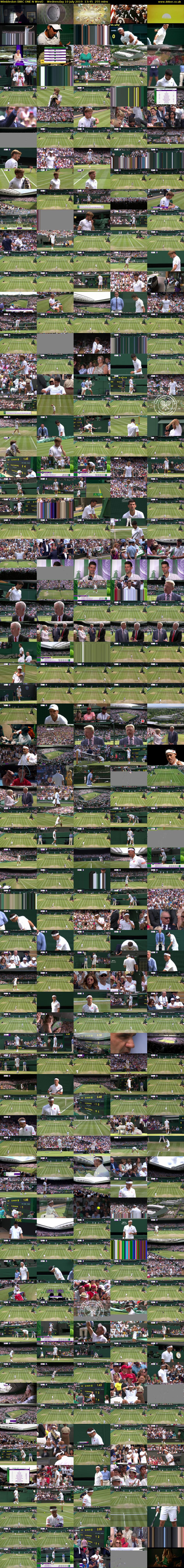 Wimbledon (BBC ONE N West) Wednesday 10 July 2019 13:45 - 18:00