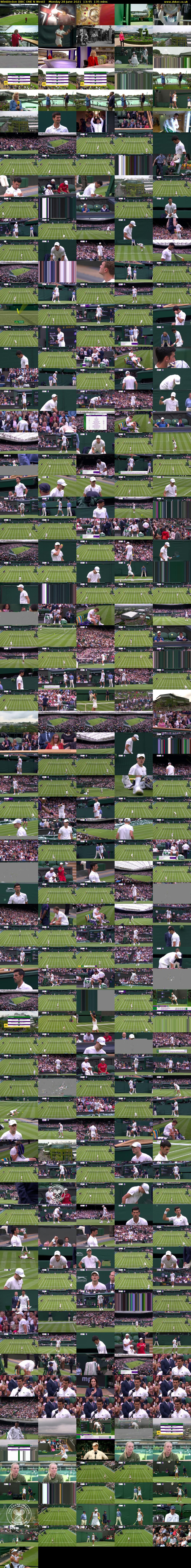 Wimbledon (BBC ONE N West) Monday 28 June 2021 13:45 - 16:00