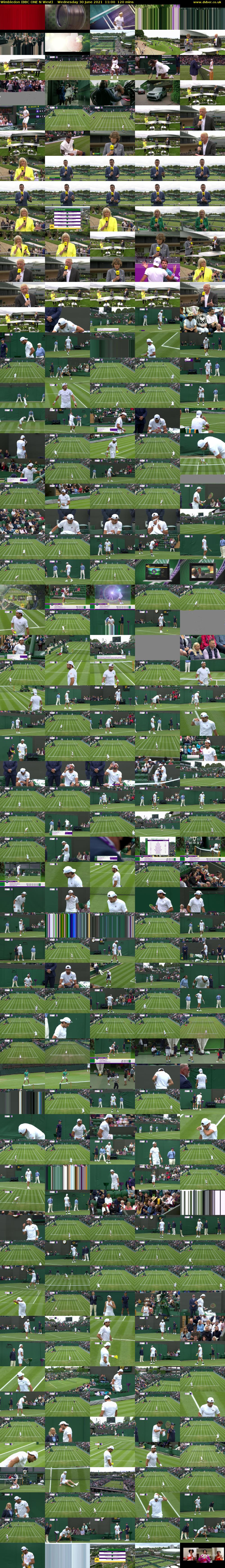 Wimbledon (BBC ONE N West) Wednesday 30 June 2021 11:00 - 13:00