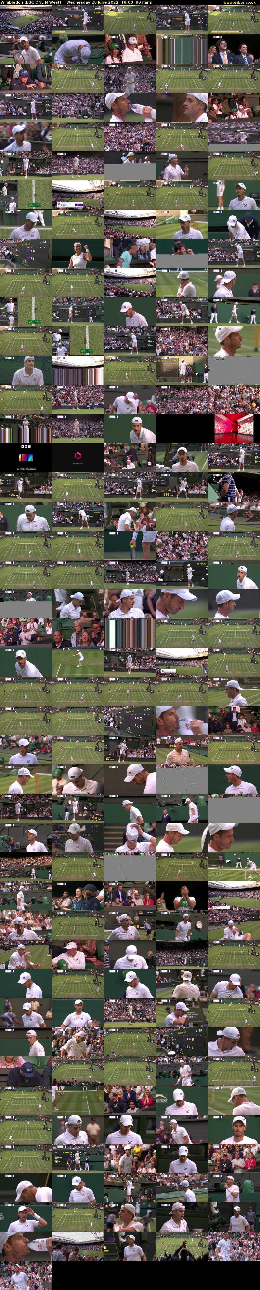 Wimbledon (BBC ONE N West) Wednesday 29 June 2022 19:00 - 20:30
