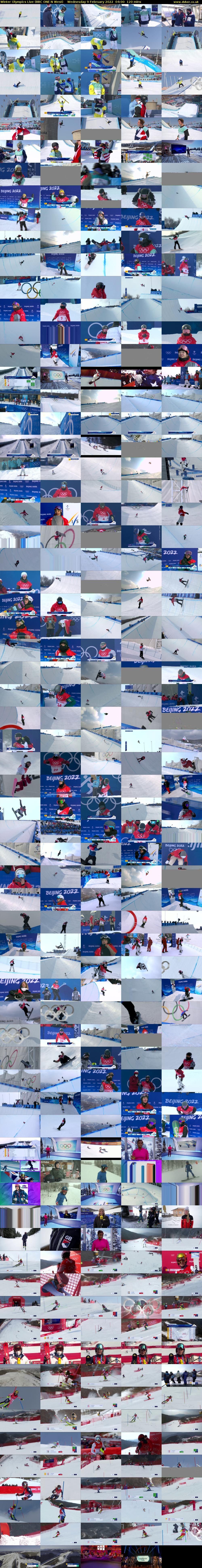 Winter Olympics Live (BBC ONE N West) Wednesday 9 February 2022 04:00 - 06:00