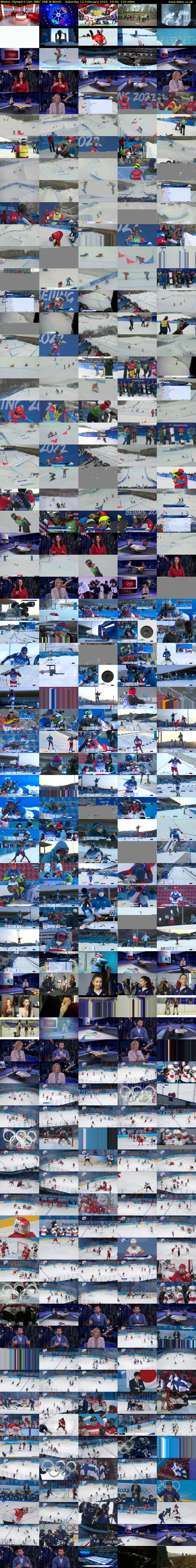 Winter Olympics Live (BBC ONE N West) Saturday 12 February 2022 10:00 - 12:00