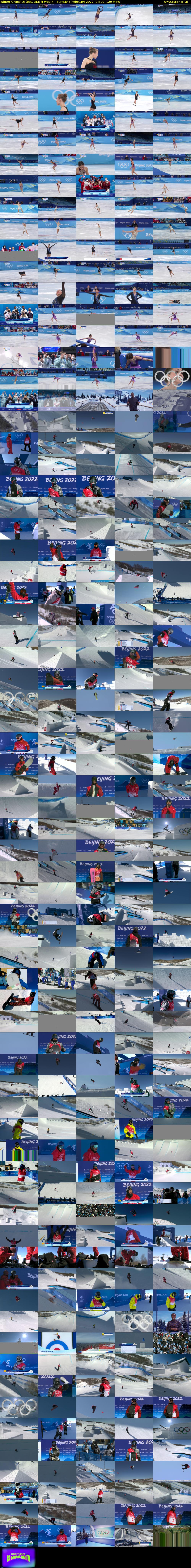 Winter Olympics (BBC ONE N West) Sunday 6 February 2022 04:00 - 06:00
