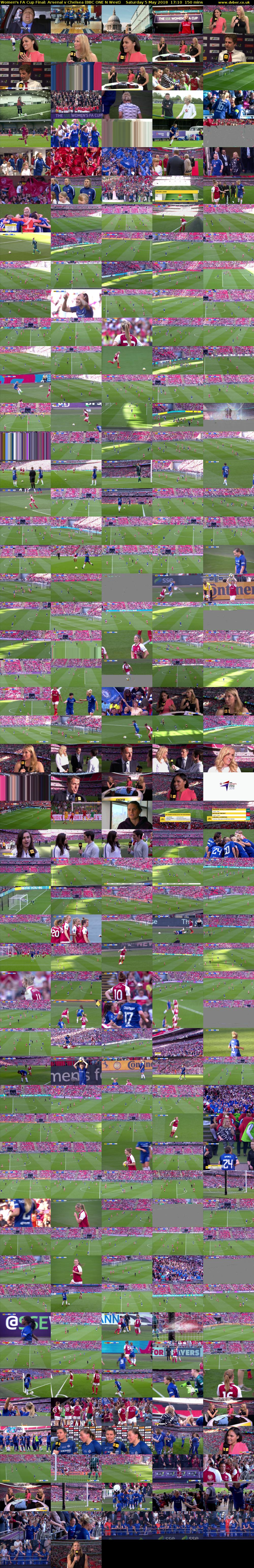 Women's FA Cup Final: Arsenal v Chelsea (BBC ONE N West) Saturday 5 May 2018 17:10 - 19:40