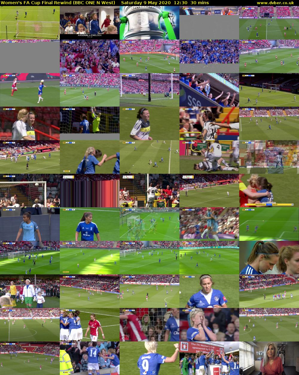 Women's FA Cup Final Rewind (BBC ONE N West) Saturday 9 May 2020 12:30 - 13:00