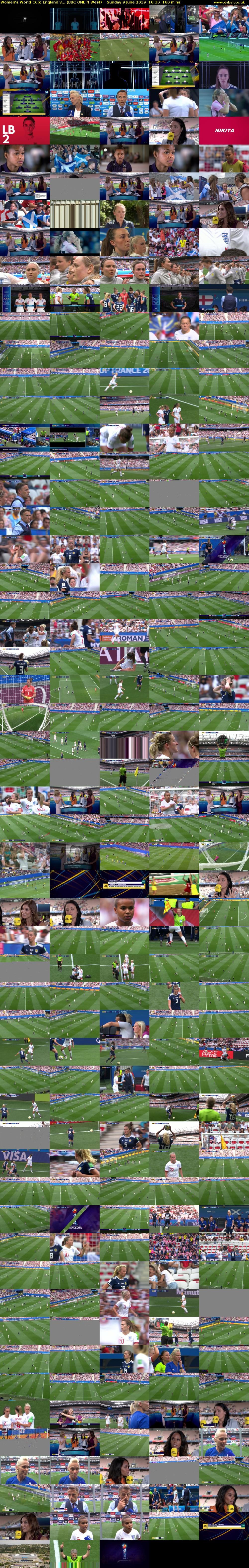 Women's World Cup: England v... (BBC ONE N West) Sunday 9 June 2019 16:30 - 19:10