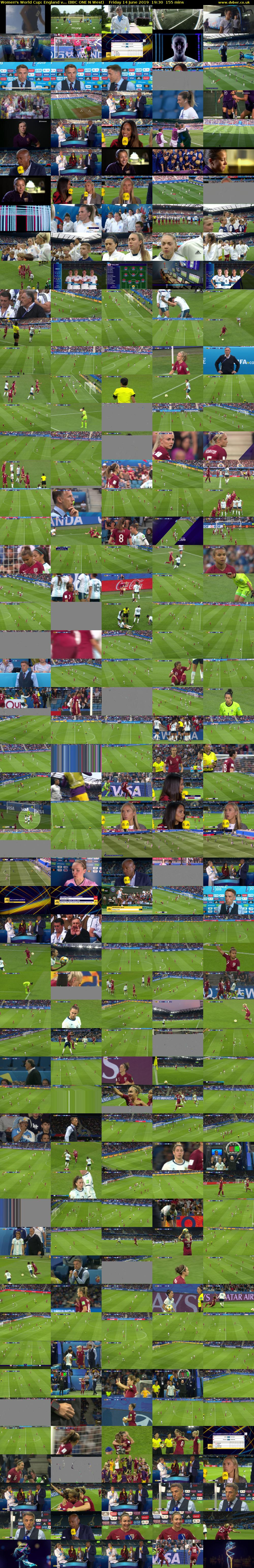 Women's World Cup: England v... (BBC ONE N West) Friday 14 June 2019 19:30 - 22:05