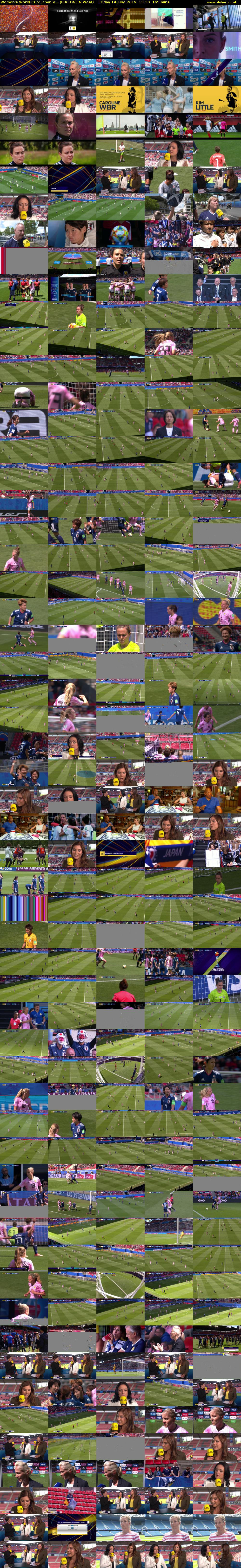 Women's World Cup: Japan v... (BBC ONE N West) Friday 14 June 2019 13:30 - 16:15