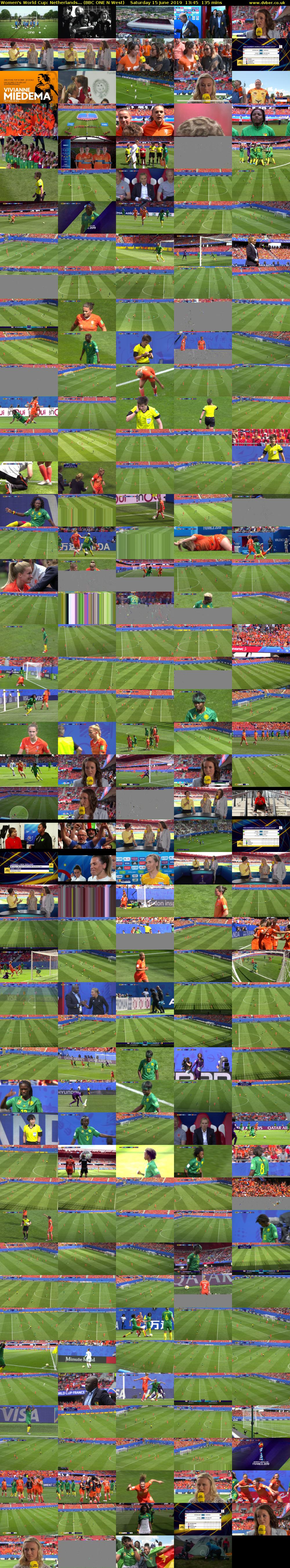 Women's World Cup: Netherlands... (BBC ONE N West) Saturday 15 June 2019 13:45 - 16:00