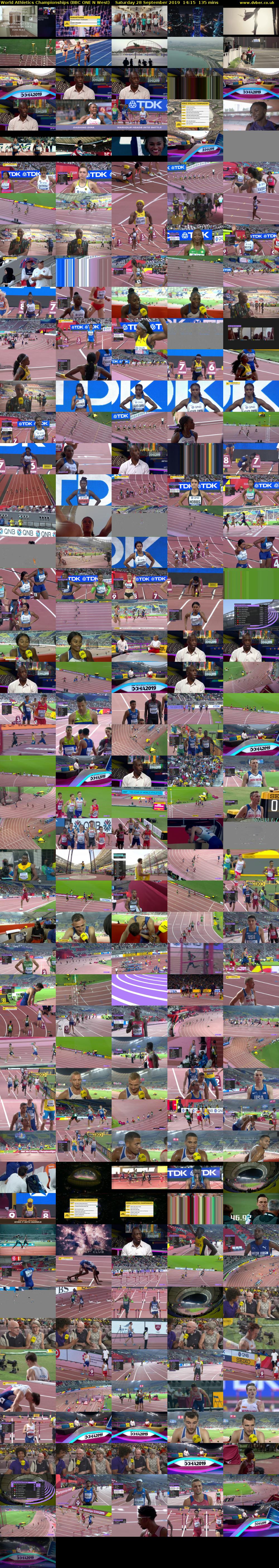 World Athletics Championships (BBC ONE N West) Saturday 28 September 2019 14:15 - 16:30