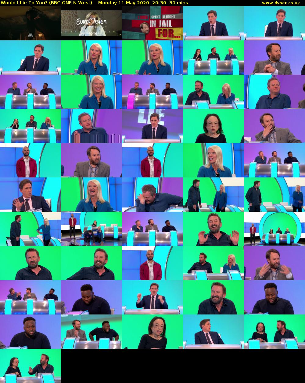 Would I Lie To You? (BBC ONE N West) Monday 11 May 2020 20:30 - 21:00