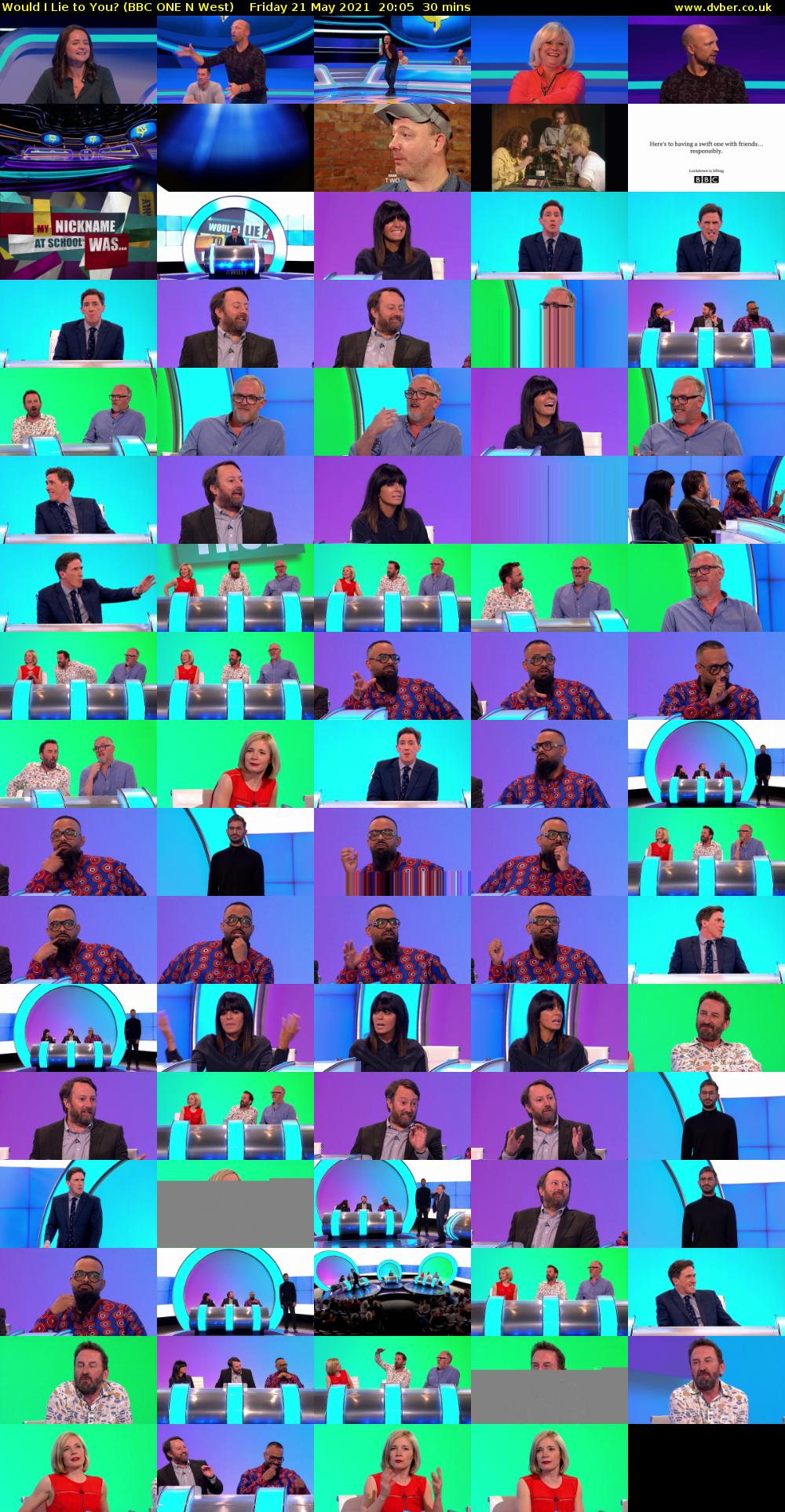 Would I Lie to You? (BBC ONE N West) Friday 21 May 2021 20:05 - 20:35