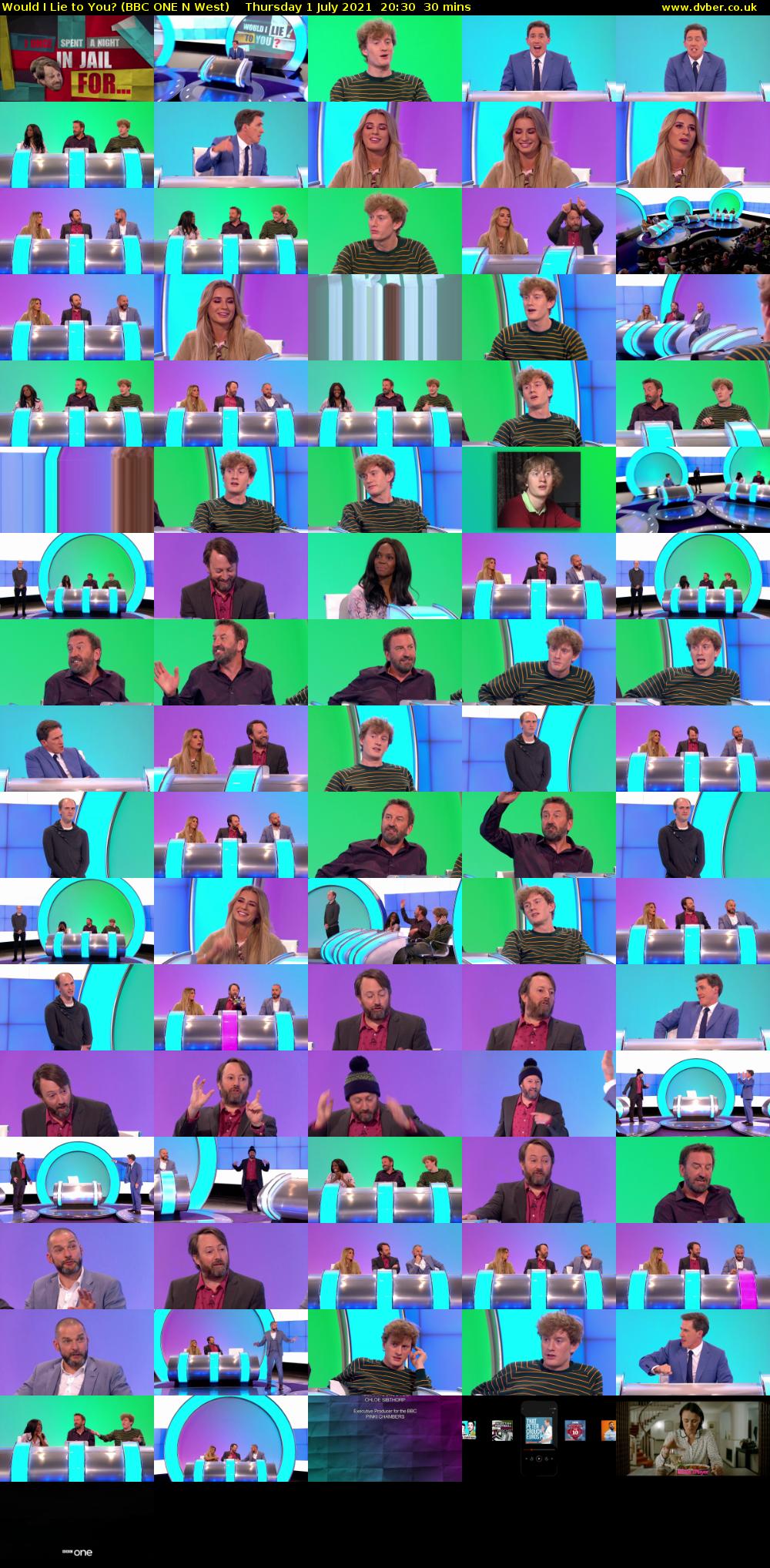 Would I Lie to You? (BBC ONE N West) Thursday 1 July 2021 20:30 - 21:00