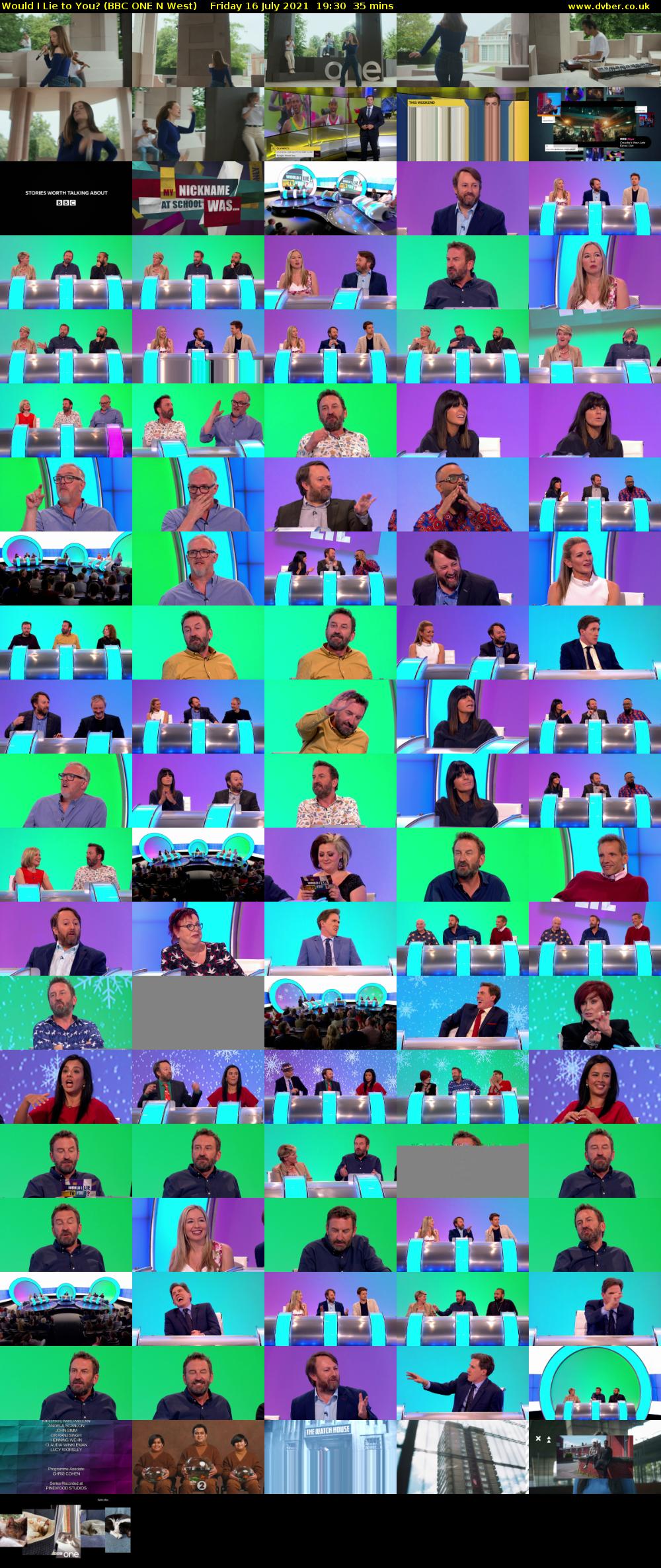 Would I Lie to You? (BBC ONE N West) Friday 16 July 2021 19:30 - 20:05