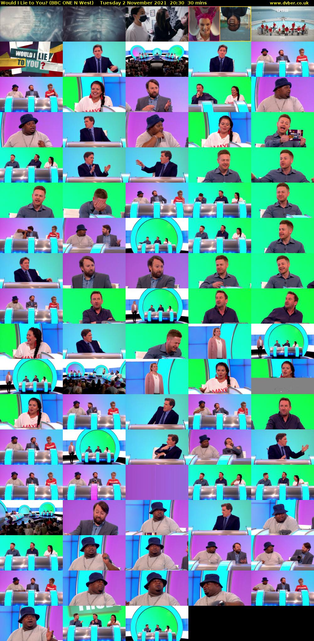 Would I Lie to You? (BBC ONE N West) Tuesday 2 November 2021 20:30 - 21:00