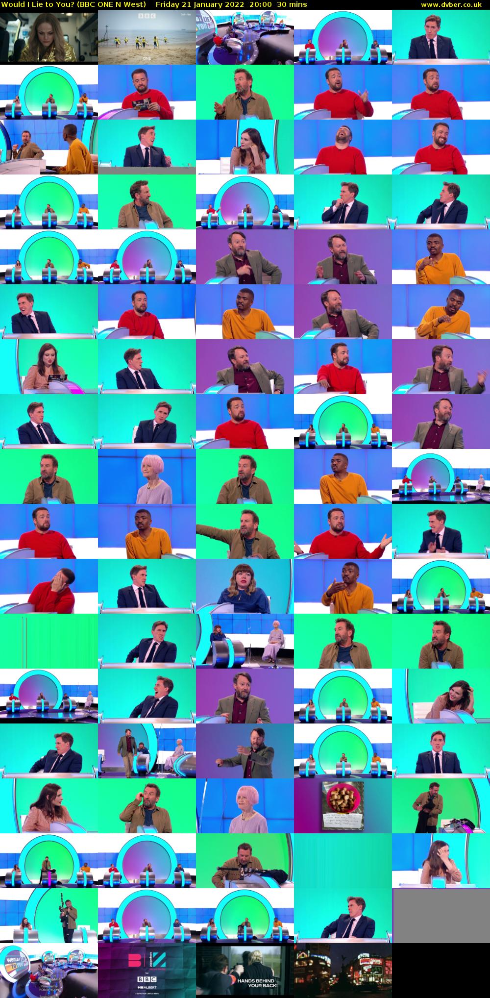Would I Lie to You? (BBC ONE N West) Friday 21 January 2022 20:00 - 20:30