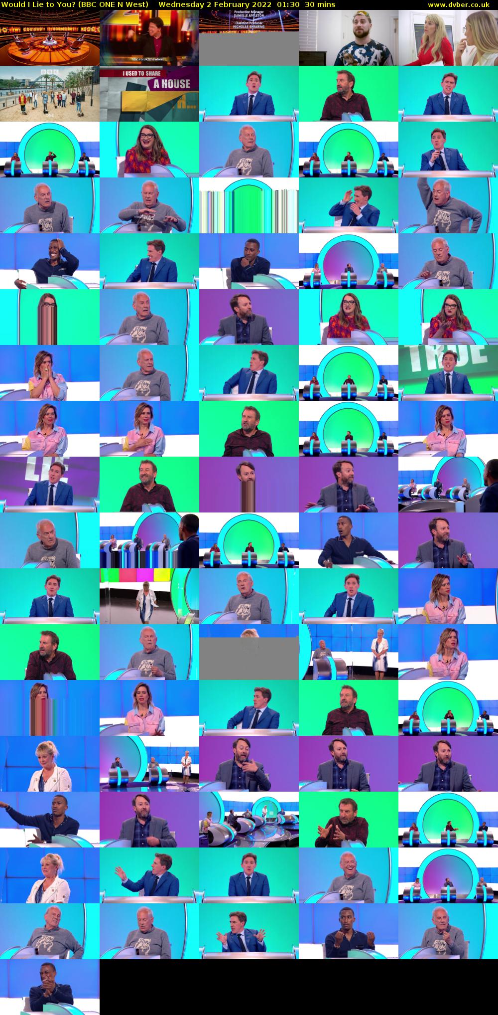 Would I Lie to You? (BBC ONE N West) Wednesday 2 February 2022 01:30 - 02:00