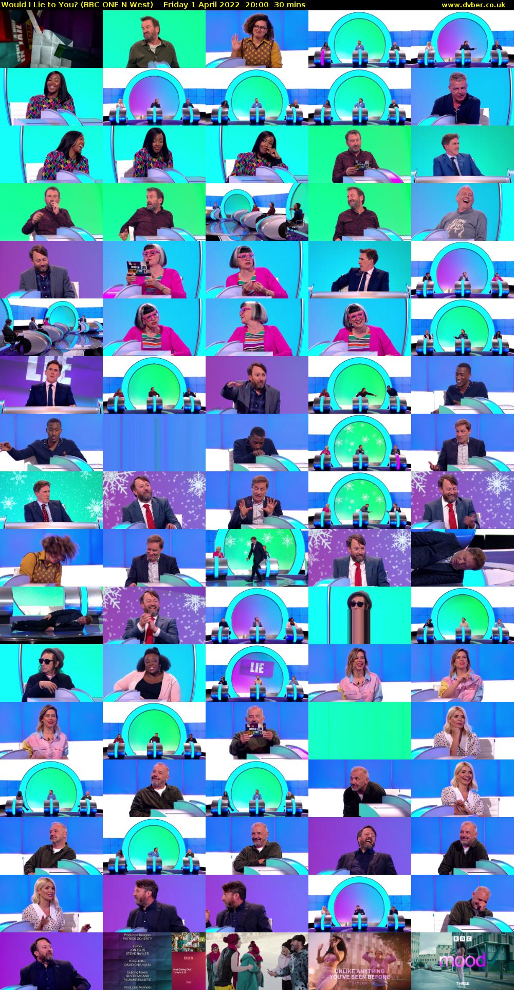 Would I Lie to You? (BBC ONE N West) Friday 1 April 2022 20:00 - 20:30